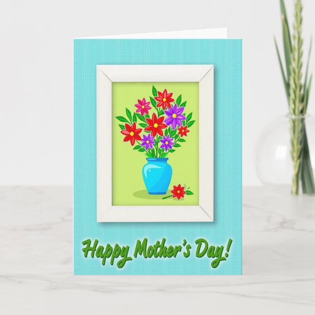 Vivid Mothers Day Art Card (Front)
