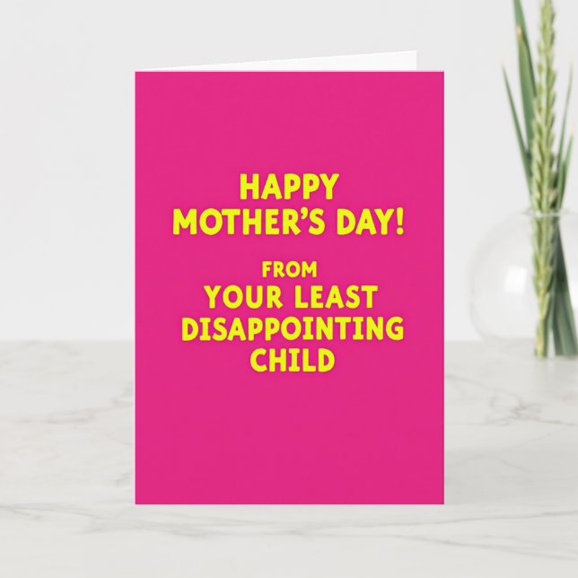 Vivid Mothers Day Child Card (Front)