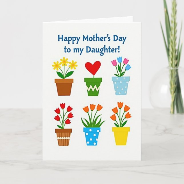 Vivid Mothers Day Design Card (Front)