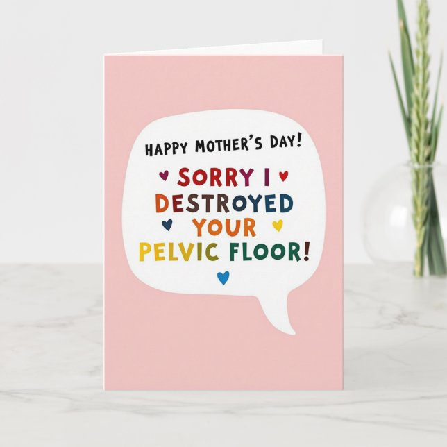 Vivid Mothers Day Message Card (Front)