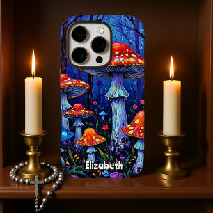 Vivid Mushroom Woodland iPhone 16 Pro Case