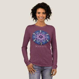 Vivid Namaste Kaleidoscope T-shirt Tri-Blend Shirt