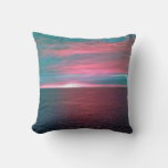Vivid Ocean Sunset Pillow at Zazzle
