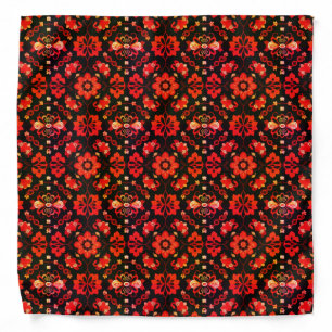 Vivid Orange Red Bandana