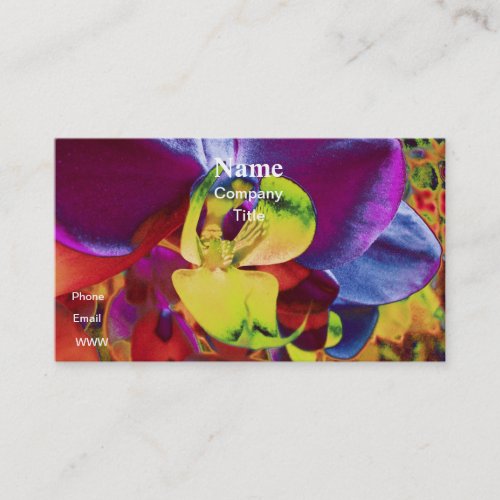 Vivid Orchid Customizable Business Cards