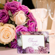 Vivid Orchid Secret Gardens Thank You Card