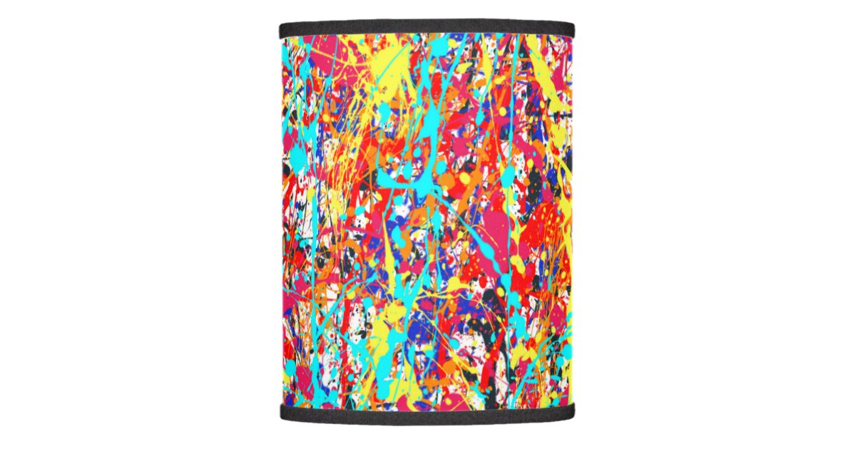 Vivid Paint Splatter Abstract Lamp Shade Zazzle