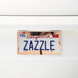 Vivid Palm Tree Dream #4 #tropical #wall #decor  License Plate Frame