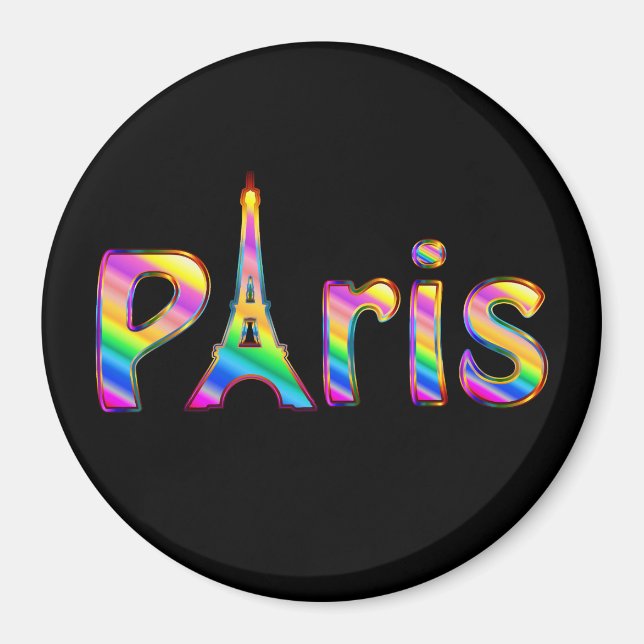 Vivid Paris Magnet (Front)