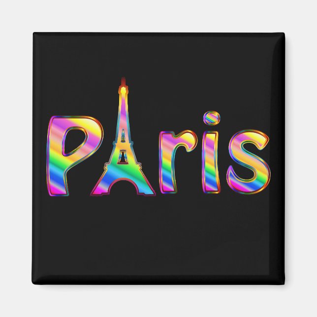 Vivid Paris Magnet (Front)
