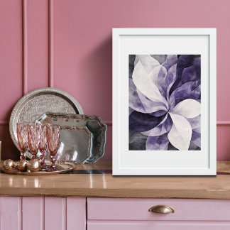 Vivid Petal Dance Faux Canvas Print