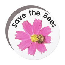 Vivid Pink Cosmos Flower Save the Bees