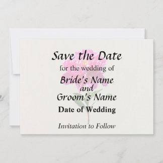 Vivid Pink Peony Save The Date