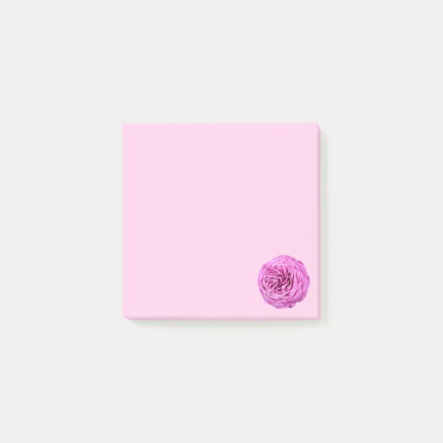 Vivid Pink Rose Cutout Post-it Notes (Front)