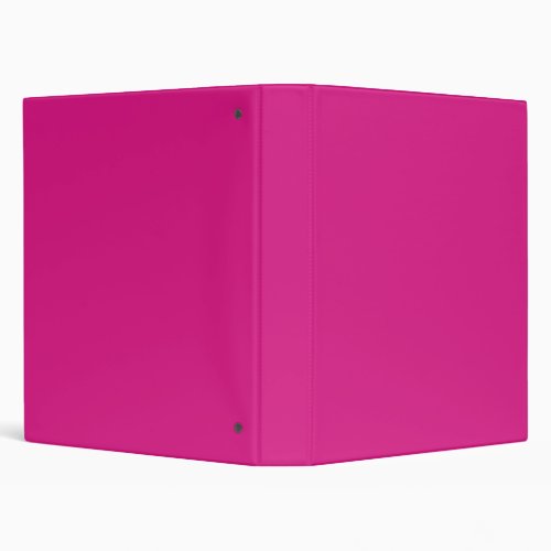 Vivid Pink Solid Color 3 Ring Binder