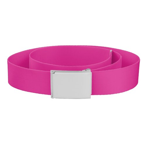 Vivid Pink Solid Color Belt