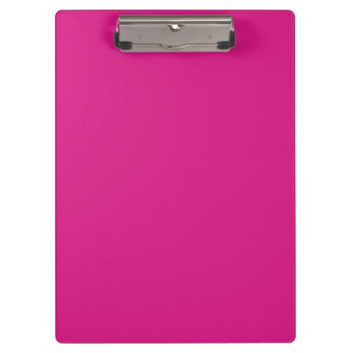 Vivid Pink Solid Color Clipboard