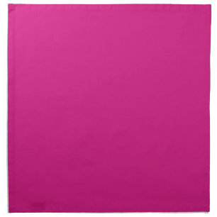 Vivid Pink Solid Color Cloth Napkin