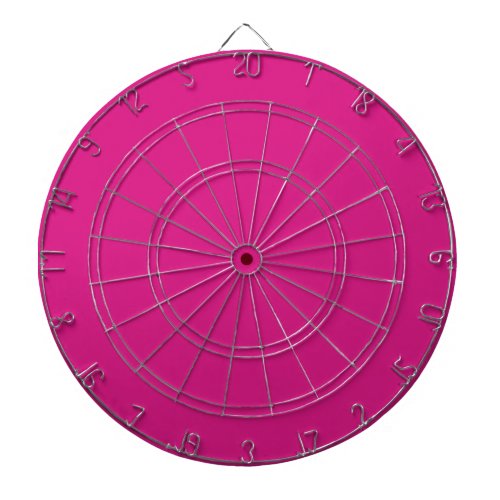 Vivid Pink Solid Color Dart Board