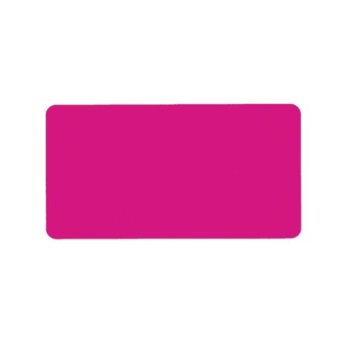 Vivid Pink Solid Color Label
