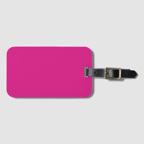 Vivid Pink Solid Color Luggage Tag
