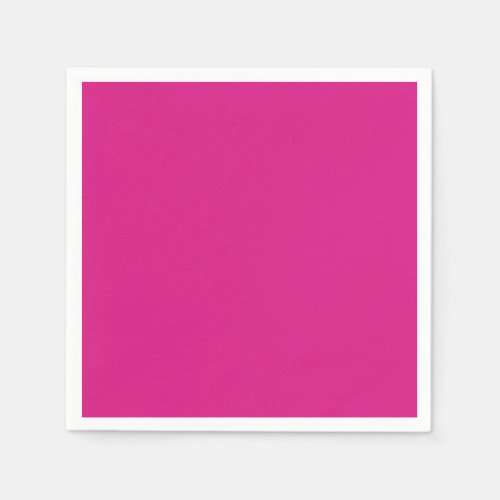 Vivid Pink Solid Color Napkins