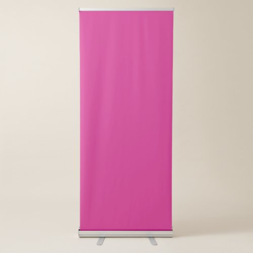Vivid Pink Solid Color Retractable Banner