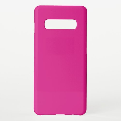 Vivid Pink Solid Color Samsung Galaxy S10 Case