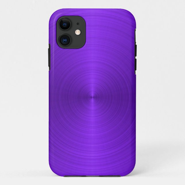 Vivid Purple Metallic Case-Mate iPhone Case (Back)