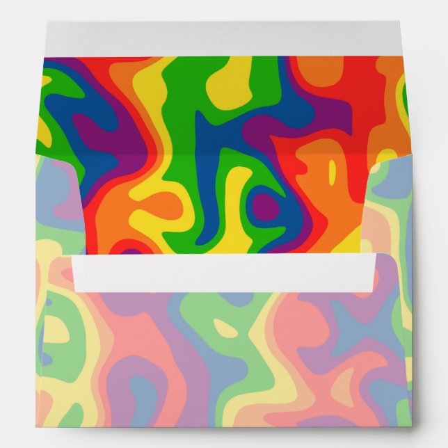Vivid rainbow colors A7 Envelope (Back (Bottom))
