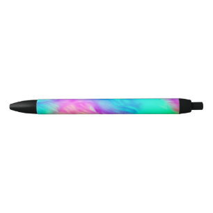 Vivid Rainbow Fluffy Fur Texture Background Design Pen
