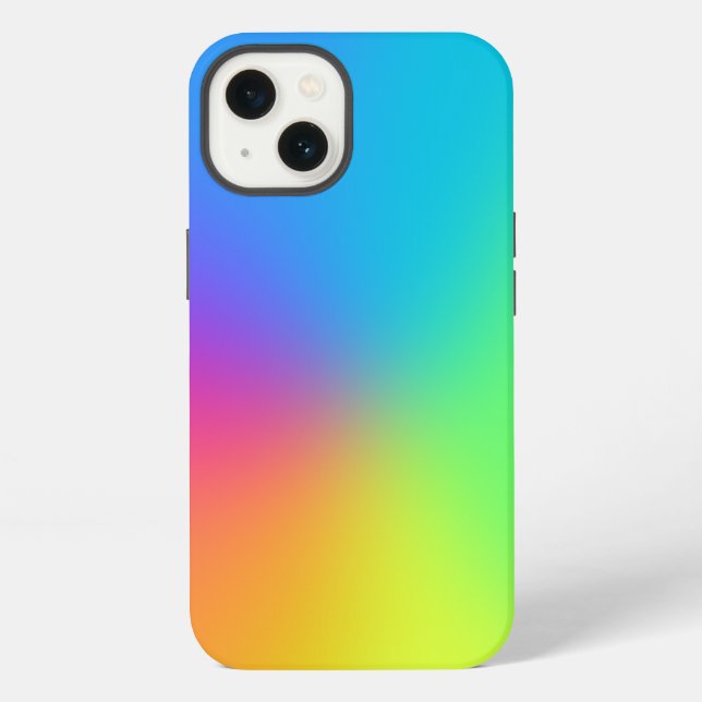 Vivid Rainbow Gradient  Iphone Case (Back)