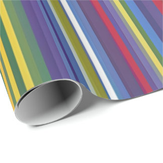 Vivid Rainbow Stripes Gift Wrap – Bold and Vibrant