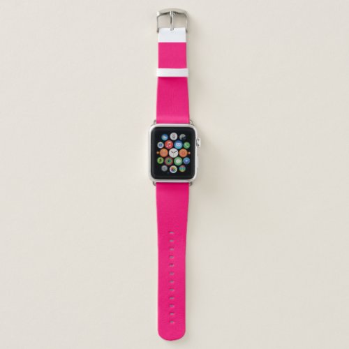 Vivid Raspberry Solid Color Apple Watch Band