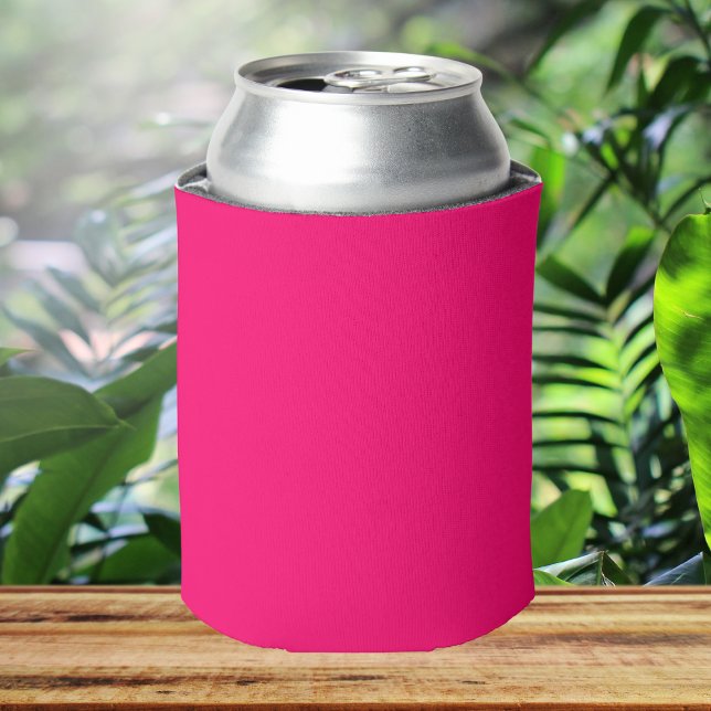 Vivid Raspberry Solid Color Can Cooler (Creator Uploaded)