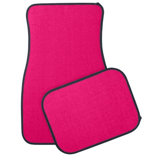 Vivid Raspberry Solid Color Car Floor Mat