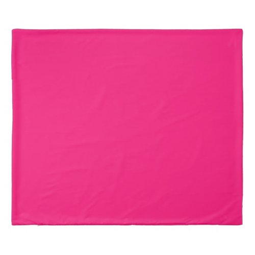 Vivid Raspberry Solid Color Duvet Cover