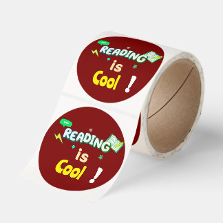 Vivid "Reading is Cool!" Educational Sticker Roll