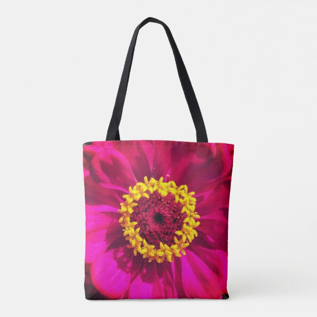 Vivid Red Flowers Tote Bag (Back)