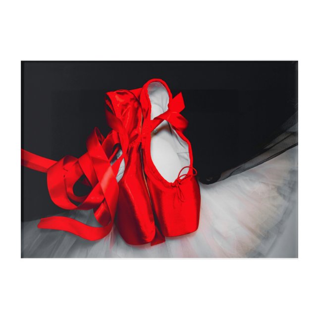 Vivid Red Shoes Acrylic Print (Front)