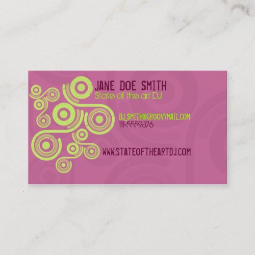 Vivid Retro Business Card