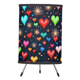Vivid Shades 'Colorful Love' Tripod Lamp