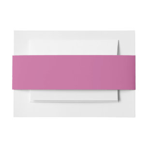 vivid solid pink invitation belly band