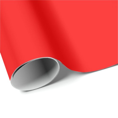 Vivid Solid Red Wrapping Paper