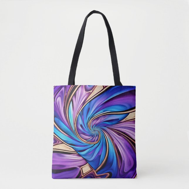 vivid spiral tote bag (Front)