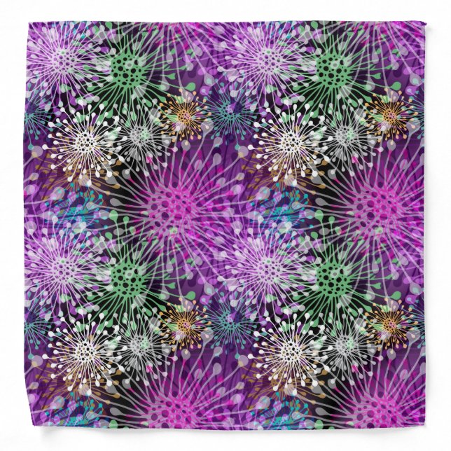 Vivid Spotty Pattern Bandana (Front)
