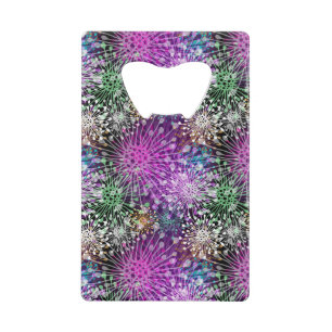 Vivid Spotty Pattern Credit Card Bottle Opener