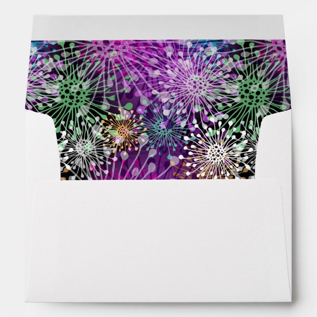 Vivid Spotty Pattern Envelope (Back (Bottom))