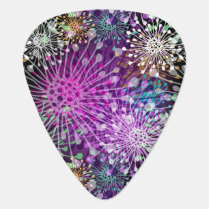 Vivid Spotty Pattern Guitar Pick