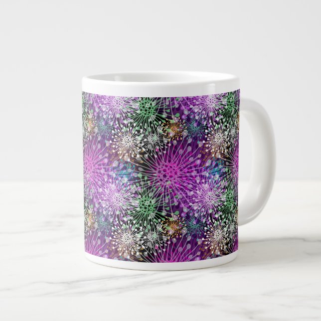 Vivid Spotty Pattern Large Coffee Mug (Front Right)